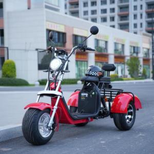 Scooter électrique Citycoco à 3 roues, 2026, longue portée, batterie lithium étanche, freins à disque hydrauliques, capacité de 200 kg, pneus larges - Product Image 3