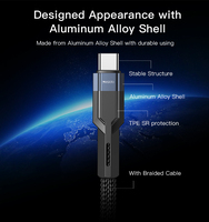 CA108 Yesido 60w Pd Charge rapide Nylon tressé Type C à Type C Câble de données de téléphone pour Android IP