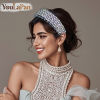 YouLaPan – bandeau de mariée en strass, fait à la main, de luxe, pour banquet, danse, fête, accessoires de cheveux à la mode, YXA249