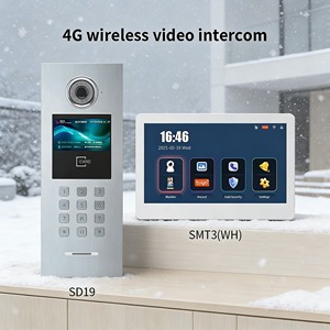Vidéophone <span class=keywords><strong>sans</strong></span> <span class=keywords><strong>fil</strong></span> 4G 10 pouces avec câblage CAT5E simple et interface tactile intuitive IP pour les halls d'hôtel et les étages des chambres - Product Image 1