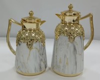 Ensemble de carafes isothermes personnalisées avec logo, théière arabe 1L + 0.7L, fabrication chinoise, haute qualité, en vente