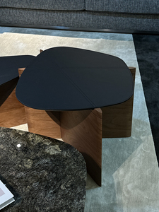 Ensemble de 3 tables basses combinées, plateau en marbre, <span class=keywords><strong>table</strong></span> à manger, luxe léger, bois massif, meubles de salon, <span class=keywords><strong>table</strong></span> centrale - Product Image 6