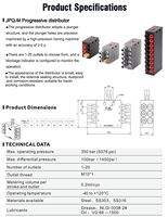 Distributeur de graisse universel OEM stable pour pompe de lubrification, compatibilité multi-marques