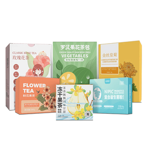 Wholesale Personalized Paperboard Luxury Coffee Tea Packaging Box Custom Logo Small Tea Bag Gift Packing Cardboard Paper Tea Box