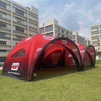 Tente gonflable géante de 20*20 pieds avec logo personnalisé, dôme publicitaire pour salon professionnel, événement en plein air