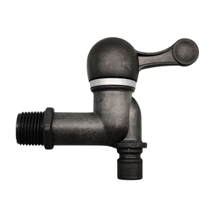 Made in China Plastic Water Faucet Black Bathroom PP ABS DN15 Faucet Ceramic Cartridge Bibcock - Product Image 1