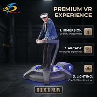 Machine de simulation de tremblement de terre 9D pour parc d'aventure VR, sensation de tremblement, montagnes russes de réalité virtuelle en PVC, prix bas, extérieur/intérieur