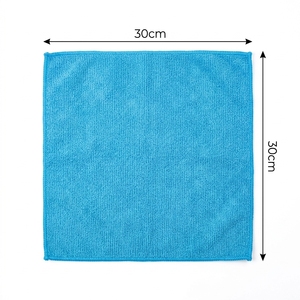 Chiffons de nettoyage en microfibre personnalisés avec logo, serviettes de <span class=keywords><strong>cuisine</strong></span> en gros, 30x30cm, super douces, pour la maison, fabricant de chiffons de table - Product Image 2