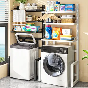 gabinete de lavadora Estante para lavadora, estante de almacenamiento sobre  la lavadora en el baño, balcón, armario de lavandería, estante de