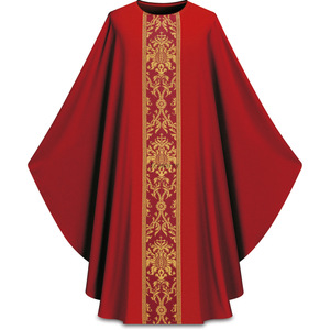 Casula <span class=keywords><strong>da</strong></span> Sacerdote per <span class=keywords><strong>Uomo</strong></span>, Abito Vintage <span class=keywords><strong>da</strong></span> Celebrante, Mantello, Tonaca, Paramento in Bianco, Rosso, Verde, Viola - Product Image 2