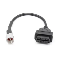 OBD 2 para Yamaha 4pin Cable adaptador OBD para motocicleta Yamaha 4pin OBDII