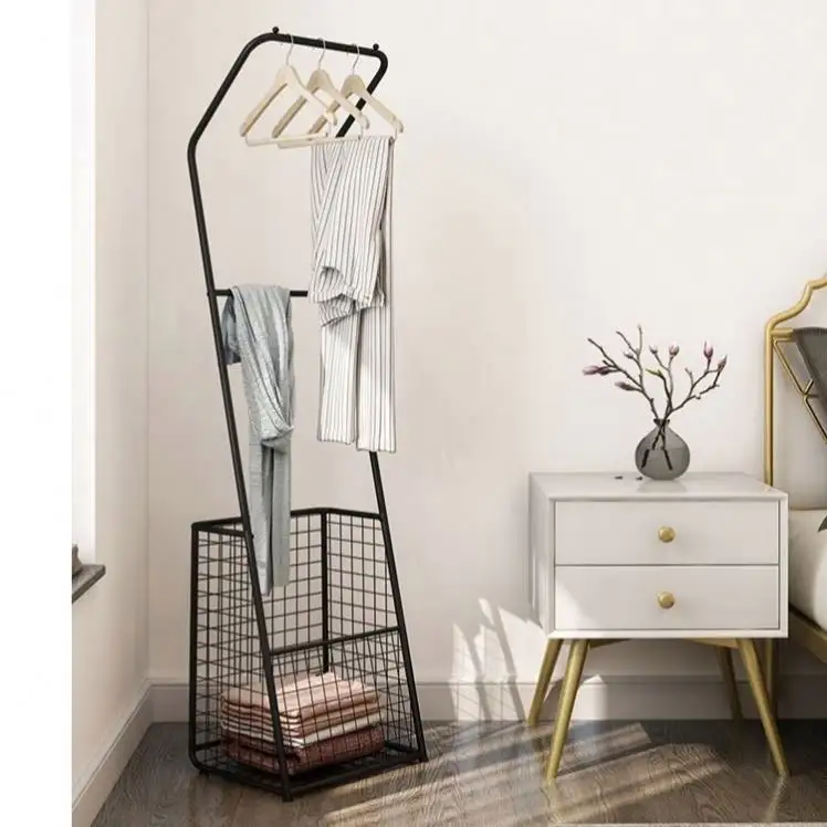 Nordic Light Luxe Moderne Huishoudelijke Creativiteit Rek Hal Hanger Haak Woonkamer Inpakken Vloer Kledingstandaard