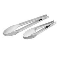 Pinces alimentaires en acier inoxydable robustes avec verrouillage, pinces de service polyvalentes pour cuisine, buffet et barbecue