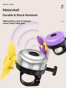 Sonnette de vélo d'équilibre en métal pour enfants, super sonnette, <span class=keywords><strong>klaxon</strong></span>, vélo pour bébé, glisse universelle, mignon moulin à vent, dessin animé - Product Image 5