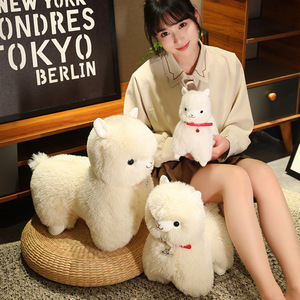 Peluche di Alpaca Certificato CE, Morbido Animale Imbottito con Cotone PP e Fodera in Rete, Decorazione per la Casa, Regalo di Natale - Product Image 5