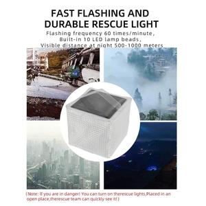 New Portable Solar Light Weaving Creative Light Outdoor <b>Camping</b> Light Multi Functional Folding Rescue Signal <b>Lantern</b> - Product Image 6