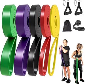 Lot de bandes de résistance longues en TPE, couleurs pastel, pour entraînement, gym, yoga et fitness – Prix de gros - Product Image 1