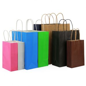 Bolsa de Papel Kraft Marrón Biodegradable para Compras, con Asa e Impresión Personalizada - Product Image 4