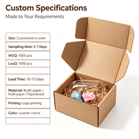 Boîte d'expédition en carton ondulé écologique et recyclable personnalisée avec revêtement mat UV pour vêtements, chaussures et emballages cadeaux de haute qualité