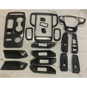 JIAHUI <span class=keywords><strong>AUTO</strong></span> Accessoires intérieurs de voiture en ABS pour Ford Ranger T9 2022-2024 Kits de garnitures intérieures en fibre de carbone - Product Image 1