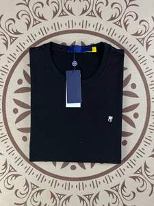 RL Ralph Mark cotone ricamato Top estivo uomo americano <span class=keywords><strong>coppia</strong></span> girocollo tinta unita a maniche corte t-shirt donna - Product Image 2