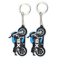 Porte-clés personnalisé nouveau Design moto Mini porte-clés Cartoon porte-clés pour hommes garçon clés sac breloques accessoires vente en gros