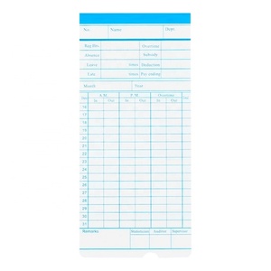 Electronic Weekly Office Staffs Time Recorder Attendance Punching Card Monthly Time Recorder Card - Product Image 2