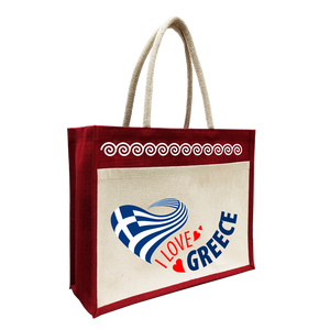 ถุงช้อปปิ้งจากปอกระเจา 100% เป็นมิตรกับสิ่งแวดล้อม พร้อมหูหิ้วแบบ D Cane และการพิมพ์ปลอดสาร Azo สำหรับโปรโมชั่น - Product Image 2