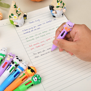 <span class=keywords><strong>Penna</strong></span> a sfera creativa carina da 0.5mm <span class=keywords><strong>per</strong></span> studenti della scuola primaria Multi-colore stampa cartone animato scritta in plastica Multi-testa - Product Image 2
