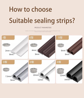 Bande de mousse EPDM auto-adhésive durable anti-poussière et insonorisée pour portes/fenêtres, produits en caoutchouc résistant aux intempéries