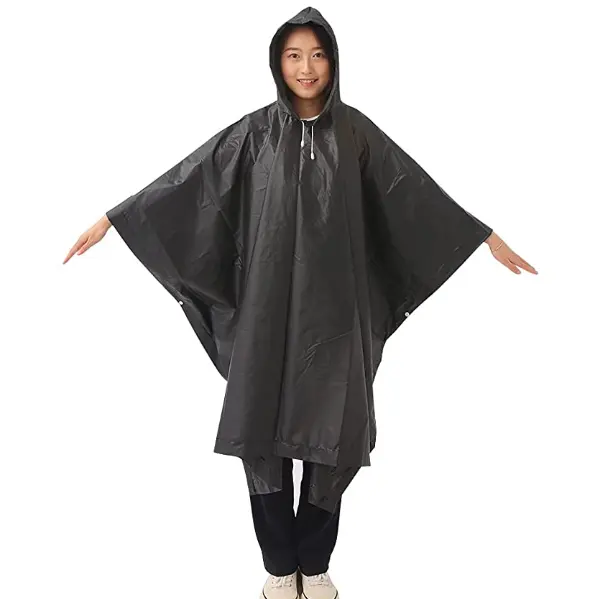 Poncho de pluie à capuche extérieur léger adulte imperméable unisexe pour randonnée OEM Poncho imperméable