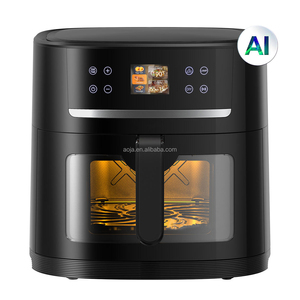 Freidora de aire digital con pantalla TFT a color AI Smart 8L con ventana y cámara Parrilla de doble cesta y función sin aceite - Product Image 2