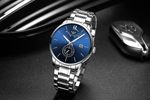 NIBOSI — montre-bracelet de Sport en acier inoxydable, étanche, en or, de marque supérieure, style Sport, Business, livraison gratuite, collection 2318 - Product Image 6