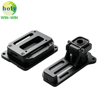 Accessoires de drone en aluminium usinés CNC 5 axes sur mesure OEM, anodisation dure noire, support de montage de châssis UAV, pièces de rechange
