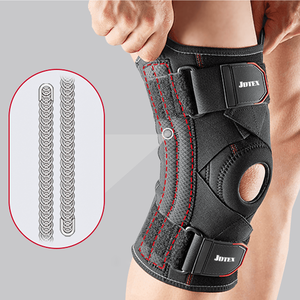 Soporte de Rodilla Transpirable de Neopreno con Cuatro Resortes, Protector de Rodilla Ajustable para Movimiento del <span class=keywords><strong>Pie</strong></span>, para Seguridad en el Fitness - Product Image 2