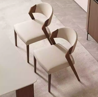 Chaise de salle à manger moderne de qualité supérieure en bois massif avec coussin en tissu et éponge pour hôtels, écoles, cafés, cantines