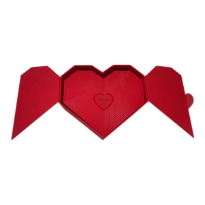 Composizione Floreale Personalizzata a Forma di Cuore Rosso con Rose <span class=keywords><strong>per</strong></span> <span class=keywords><strong>San</strong></span> <span class=keywords><strong>Valentino</strong></span> e Festa della Mamma, Confezione Regalo 2 Pezzi - Product Image 5