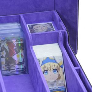 Boîte de rangement pour cartes à collectionner rectangulaire moderne avec fermeture magnétique, capacité 1700+, en cuir PU, pour cartes Commander - Product Image 5