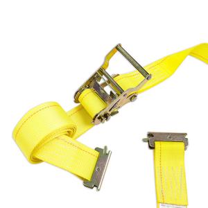 Sangles de tension à cliquet de 2 pouces, 12, 16 et 20 pieds, pour transport et logistique, avec attaches E-Track, certifiées CE - Product Image 4