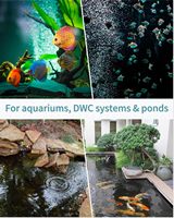 12 pouces Air Stone Grey Mineral Bubble Stone Bar Diffuseur Barboteur Airstones pour Aquarium