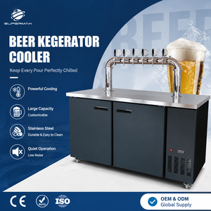 Distributeur de bière industriel personnalisé et réfrigérateur à fût facile à utiliser en acier inoxydable, refroidi par air et eau - Product Image 1