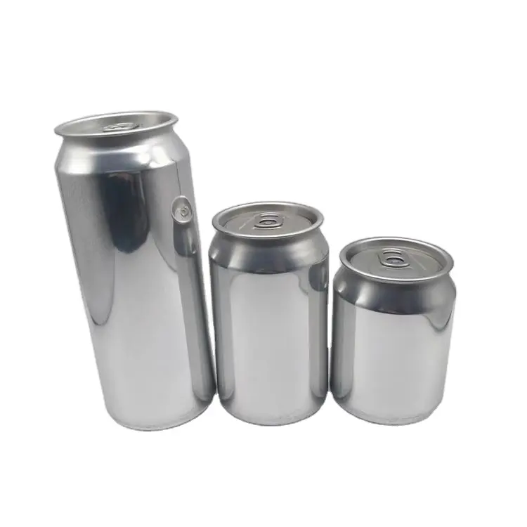 Wholesale Food-grade Safety Packaging Empty 250ml 500Ml Printed Aluminum Drink cans For Beer beverage Packaging metal bottles