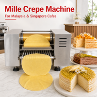 Machine à crêpes Mille Crêpes Électrique Commerciale, Moule Fixe 8 Pouces, 230V 50Hz, 200-300 Pièces/Heure, pour Cafés en Malaisie et Singapour