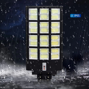 ไฟถนนโซลาร์เซลล์ออลอินวันสำหรับภายนอกอาคาร กันน้ำ วัสดุ ABS แสง LED 6000K สีขาวกลางวัน 120 มุมลำแสง IP65 ได้รับการรับรองมาตรฐาน CE/RoHS รับประกัน 2 ปี N - Product Image 1