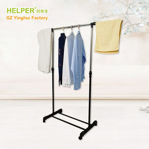 Металлические вешалки из нержавеющей стали с регулируемыми по высоте колесиками, телескопические, с функцией поворота влево-вправо для удобного хранения одежды - Product Image 6