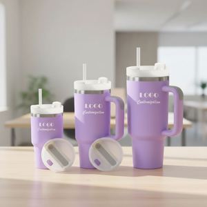 Gobelet isotherme en acier inoxydable à double paroi de 40 oz avec poignée pour une isolation thermique de 6 à 12 heures, tasse de voyage réutilisable pour café et eau - Product Image 4