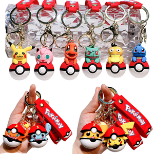 Nuevo Llavero Mosquetón de PVC Duradero, No Tóxico y Ecológico con Diseño de Muñeco de Dibujos Animados de Elf Ball, Charmander y Squirtle de Marca Vietnamita - Product Image 1