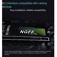 SSD NGFF M2 dengan Antarmuka NGFF 512GB Cocok untuk Laptop dan Desktop