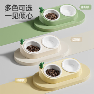 Bol en céramique pour chat, matériau de qualité alimentaire arrondi pour chats - Product Image 3