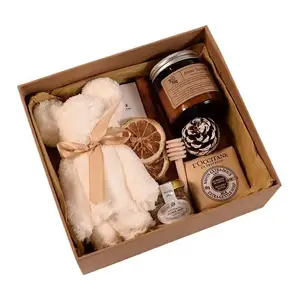 Spa Mand Bruiloft Gunsten Verjaardag Kerst Gevoel Opening Gift Geurkaars Set